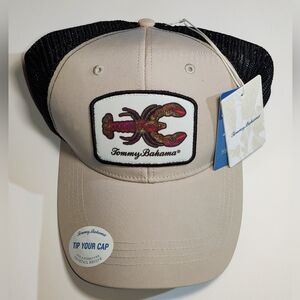 Tommy Bahama Men's Mesh Cap Gray Lobster Logo Island Life Snapback Tip Your Cap
